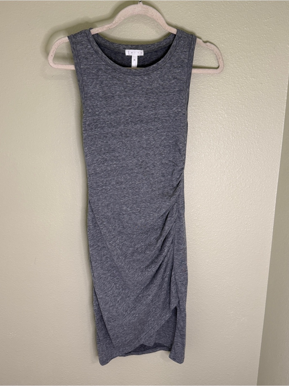 Leith Sleeveless Midi Dress in Heather Gray